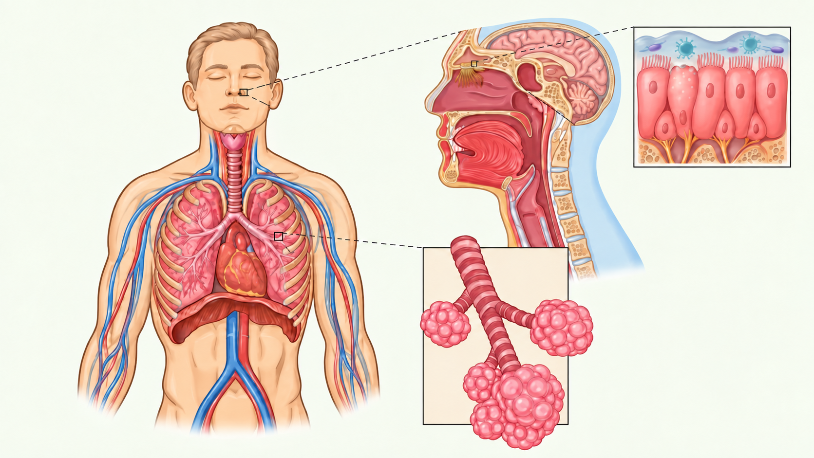 Respiratory system diagram